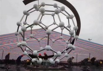 原子球雕塑廠家，戶外雕塑，不銹鋼原子球雕塑供給