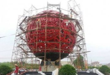 圓球雕塑精選，景區雕塑，景觀烤漆圓球雕塑廠家