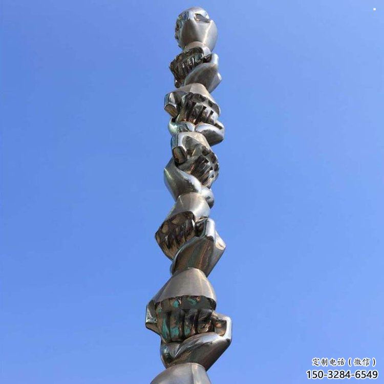 拳頭雕塑專(zhuān)供，露天雕塑，不銹鋼拳頭雕塑廠家選用