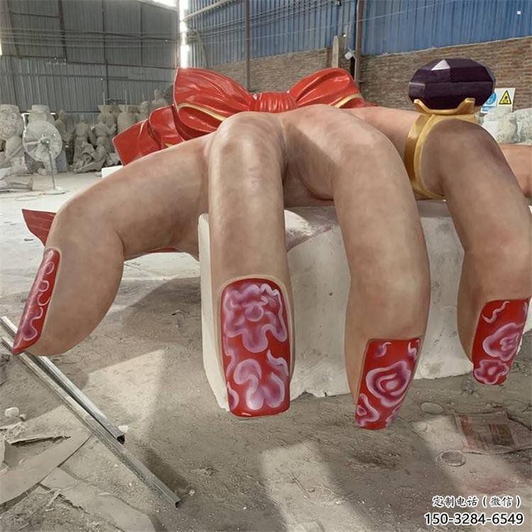 手指雕塑特供，景區(qū)雕塑，不銹鋼手指雕塑精選廠家