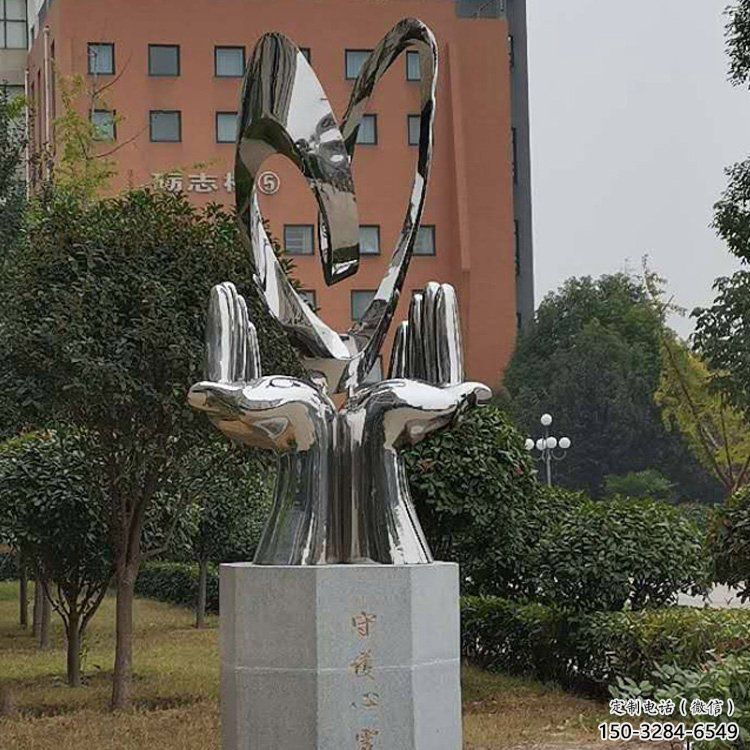 雙手雕塑選用，酒店擺件，不銹鋼雙手雕塑工廠精選