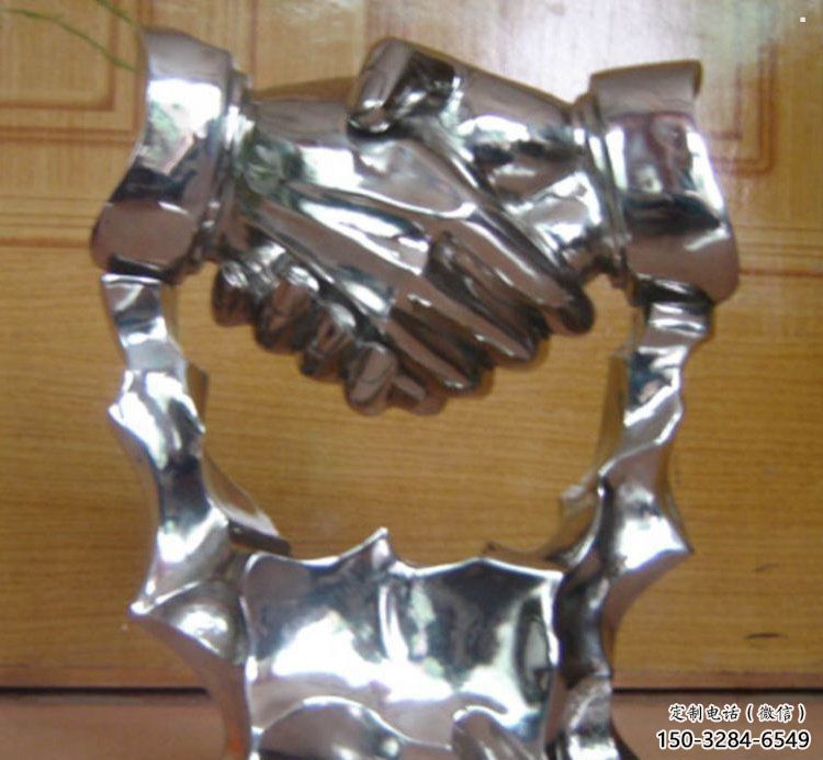 握手雕塑承接，噴泉雕塑，不銹鋼握手雕塑優價