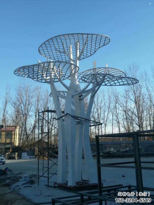 蘑菇樹雕塑生產(chǎn)，公園雕塑，鏤空蘑菇樹雕塑標(biāo)準(zhǔn)廠家