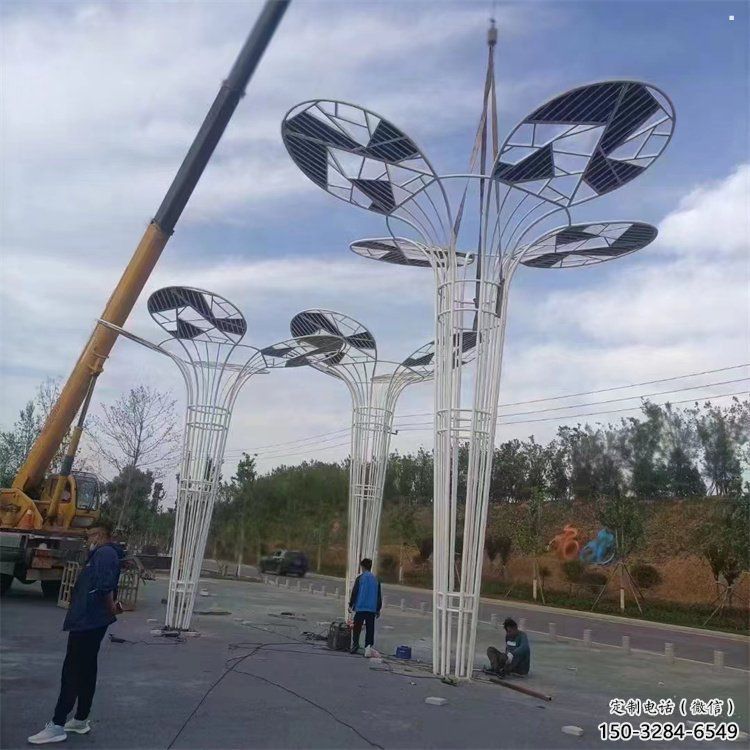 芭蕉葉雕塑精選，景區雕塑，不銹鋼芭蕉葉雕塑提供