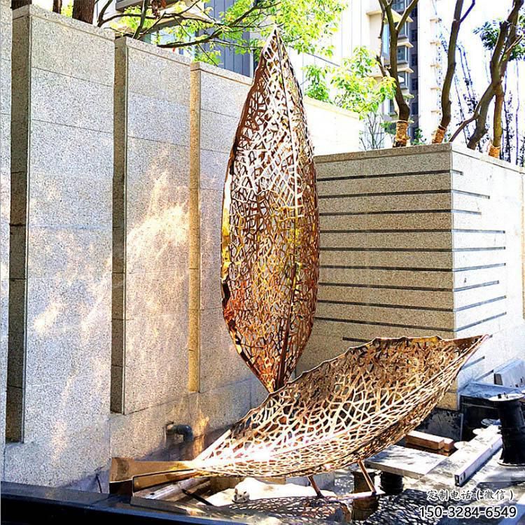 燈光樹雕塑常用，酒店擺件，燈光樹葉雕塑廠家