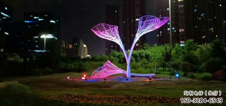 燈光樹葉雕塑廠，公園小品，燈光樹葉雕塑生產商