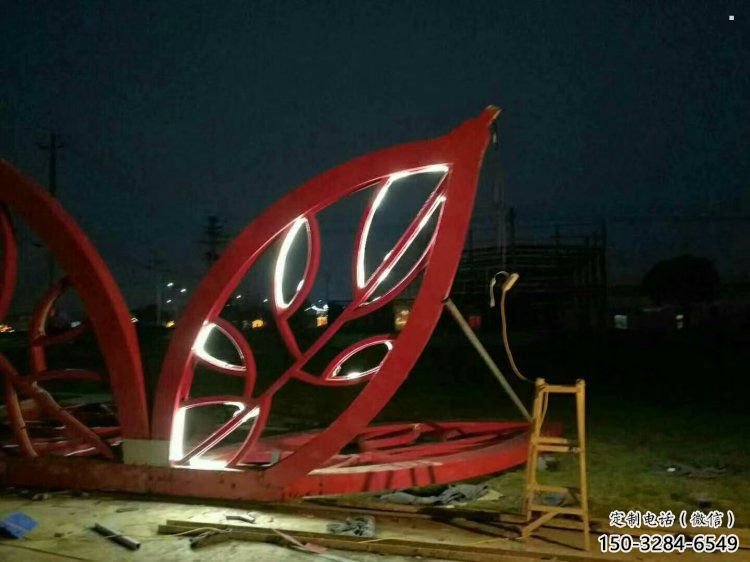 燈光樹(shù)葉雕塑精選，景觀概念，燈光樹(shù)葉雕塑生產(chǎn)廠家