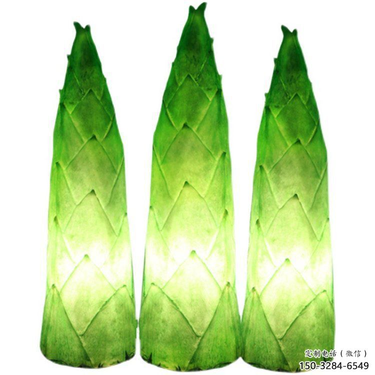 竹筍雕塑生產(chǎn)商，地標(biāo)擺件，玻璃鋼仿真竹筍雕塑生產(chǎn)