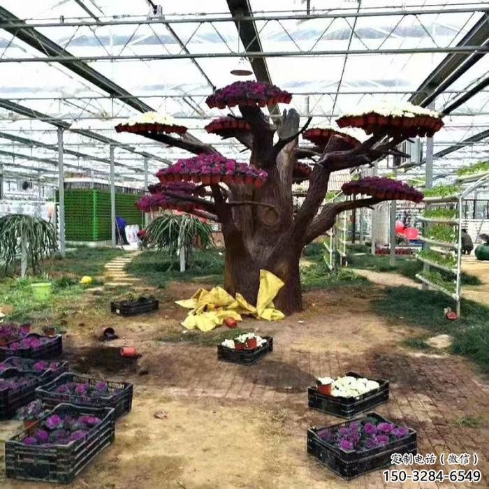 仿真樹雕塑廠，中式工藝，玻璃鋼仿真樹雕塑生產(chǎn)商