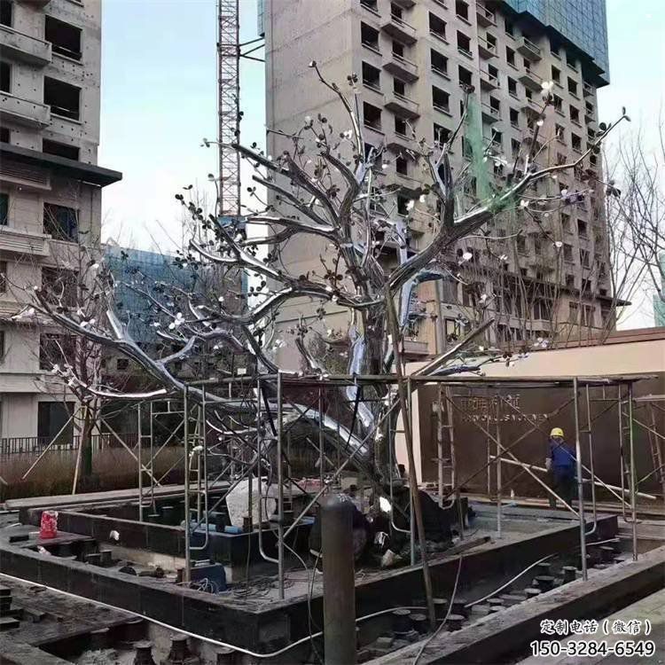 楓樹雕塑精選，室外雕塑，不銹鋼楓樹雕塑預定