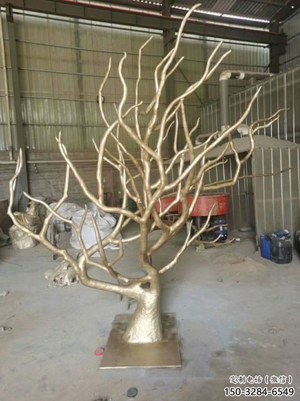 樹干雕塑通用，動態雕塑，不銹鋼樹干雕塑廠家