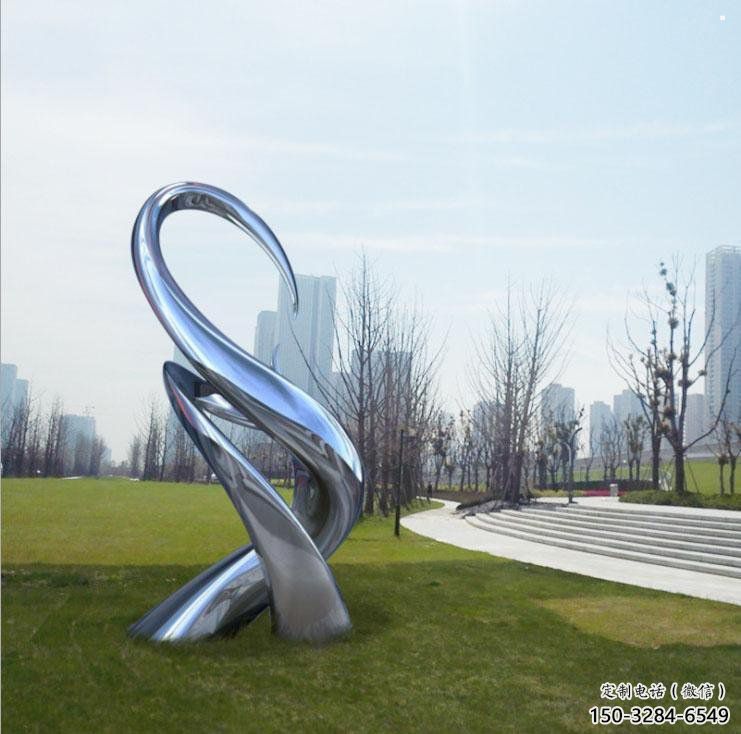 樹芽雕塑點擊，圓雕體系，抽象不銹鋼樹芽雕塑廠家