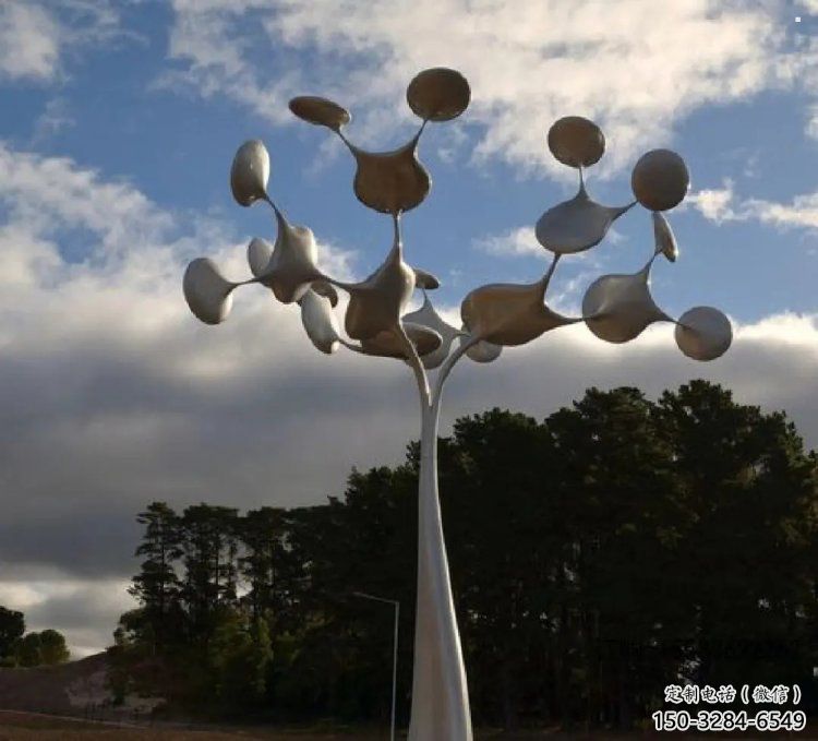 發財樹雕塑訂做，多彩藝術，不銹鋼發財樹雕塑制造