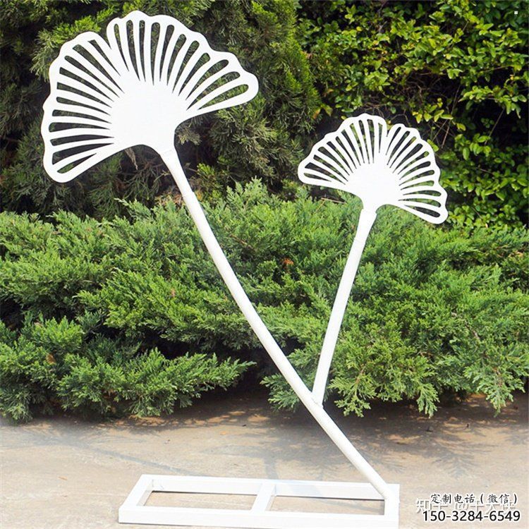 銀杏葉雕塑生產，街頭雕塑，不銹鋼銀杏葉雕塑供需
