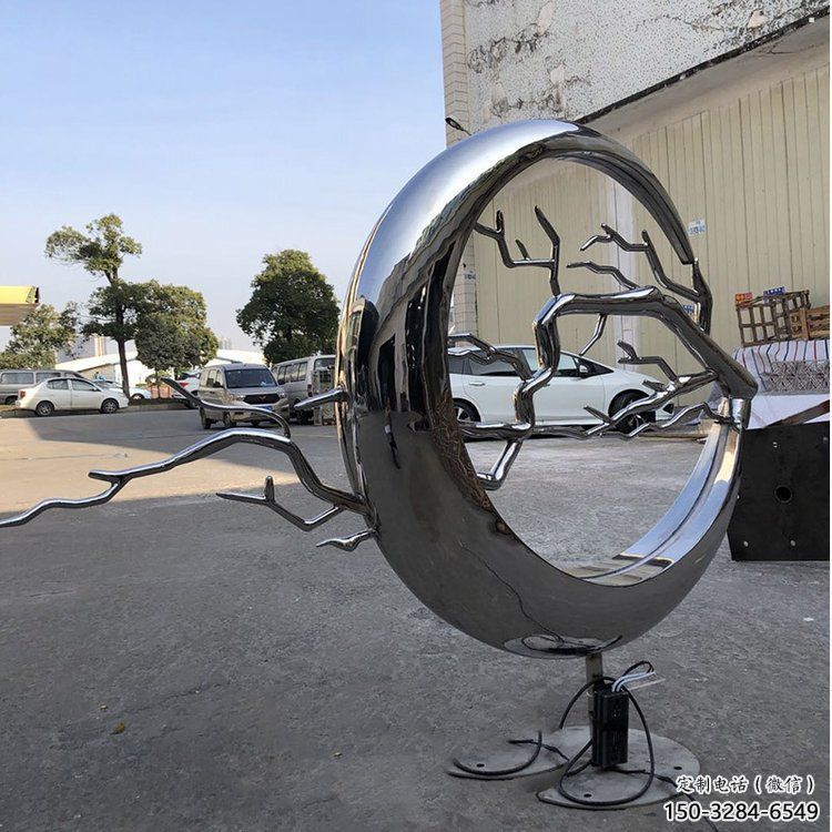 圓環(huán)樹雕塑廠，露天雕塑，不銹鋼圓環(huán)樹雕塑生產(chǎn)商
