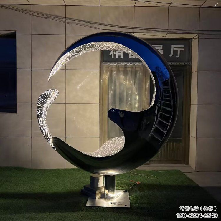 小區水滴雕塑，拉絲景觀雕塑，抽象效果