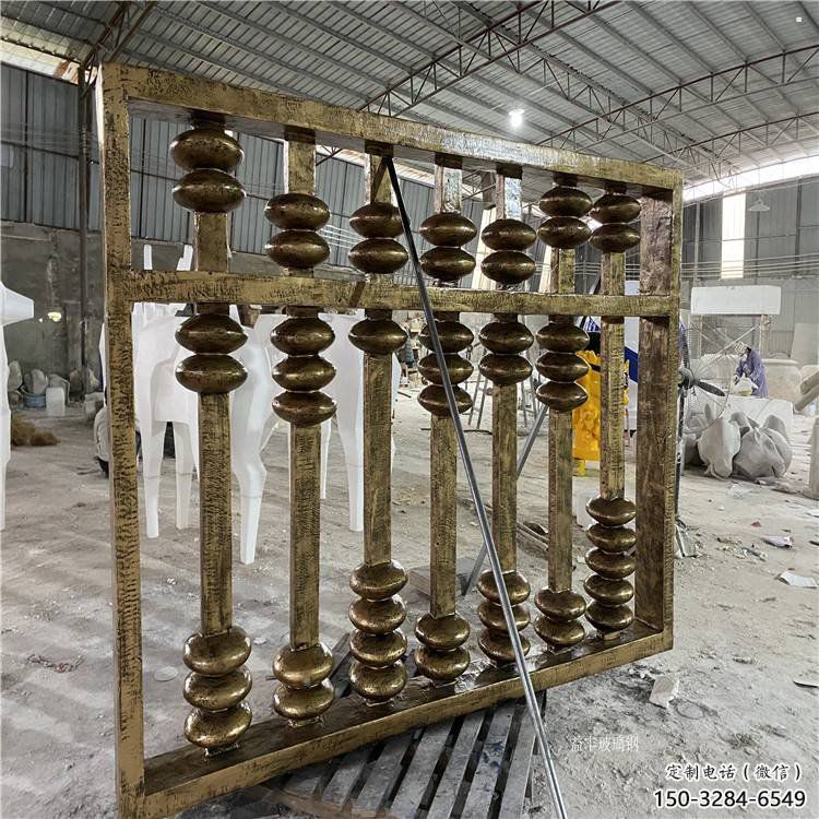 主題珠算雕塑生產(chǎn)，透雕系列，別墅珠算雕塑生產(chǎn)商