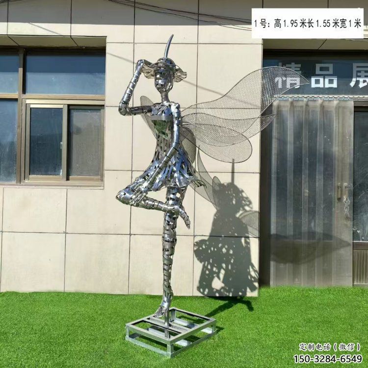 鏤空舞者雕塑生產(chǎn)，景區(qū)案例，鐵藝跳舞雕塑優(yōu)選
