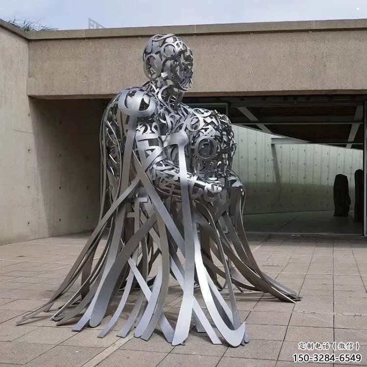 公園字母人物雕塑，噴砂發光雕塑，鑄銅工藝