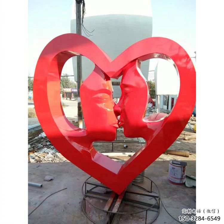 愛(ài)心雕塑供需，透雕系列，不銹鋼愛(ài)心雕塑制造商