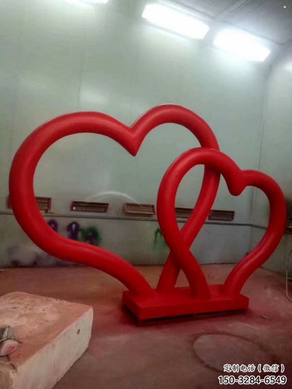 商業(yè)街雙心雕塑