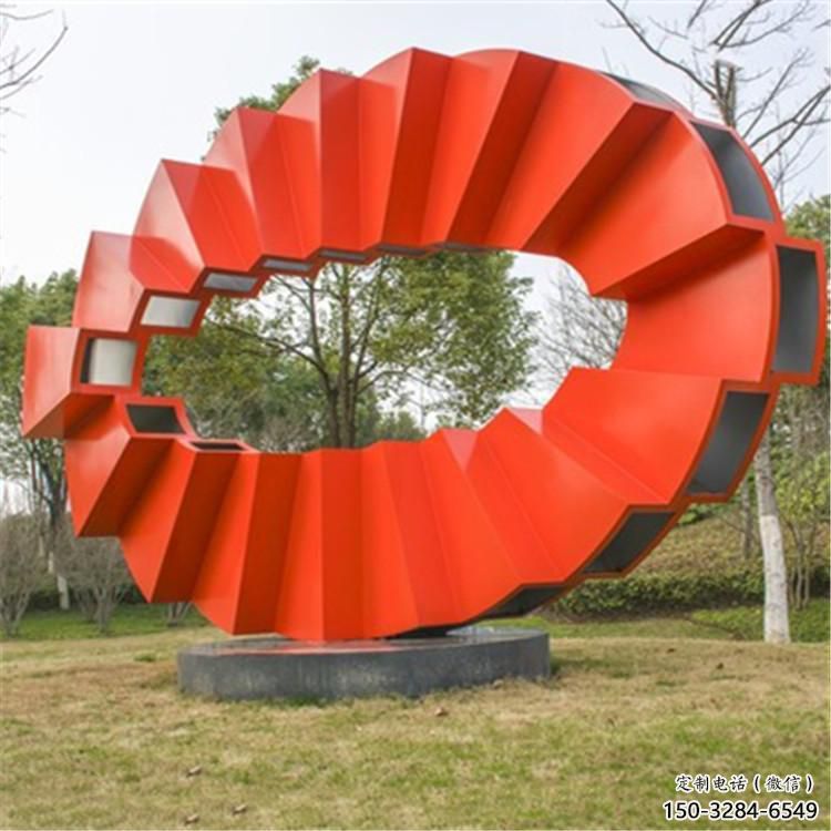 小圓環雕塑生產商，街頭藝術，藝術烤漆圓環雕塑精選