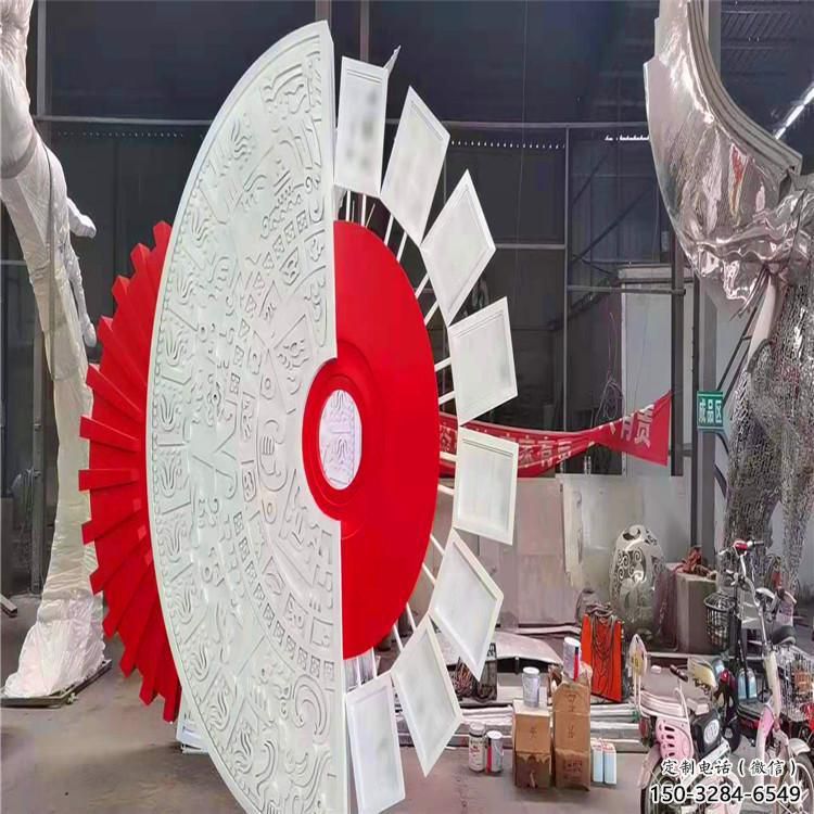 圓環雕塑供給，戶外雕塑，景觀烤漆圓環雕塑選用