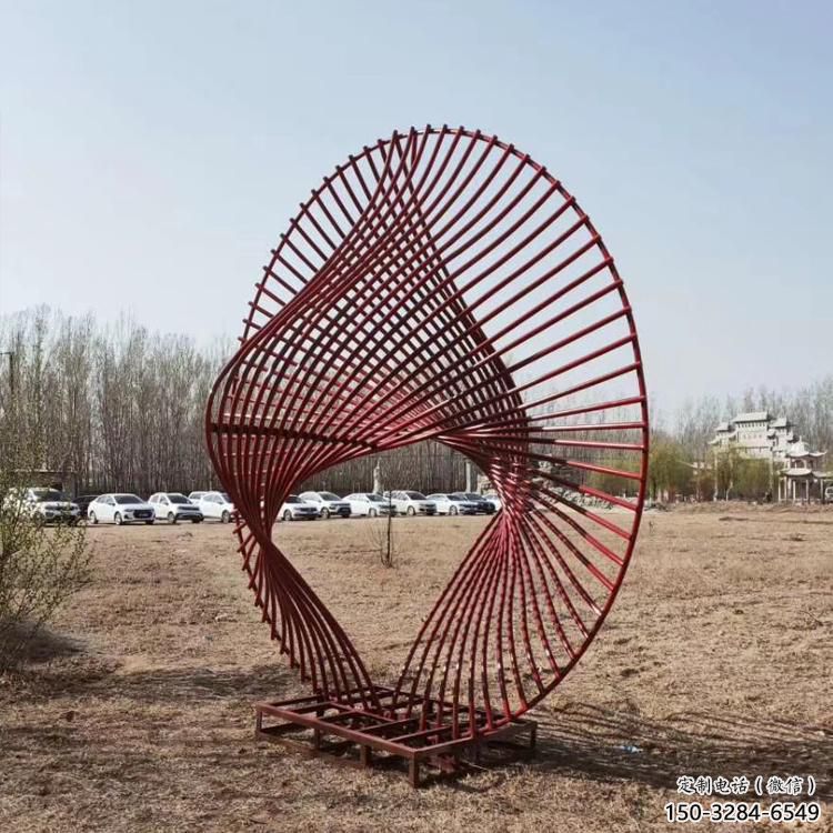 圓環雕塑供求，美陳雕塑，鏤空圓環雕塑制造