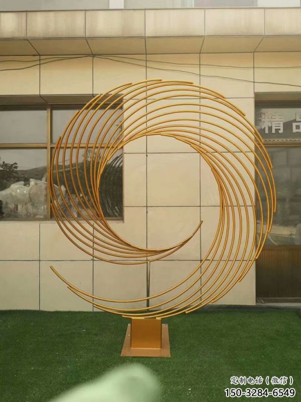 圓環雕塑供求，露天雕塑，鏤空圓環雕塑制作