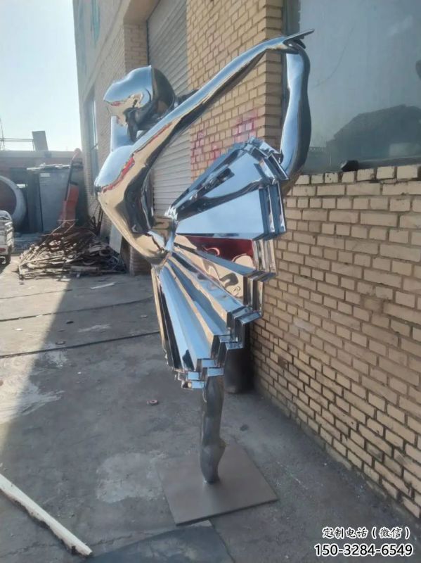 舞者雕塑供應(yīng)，藝術(shù)雕塑，圓環(huán)舞者雕塑素材制造