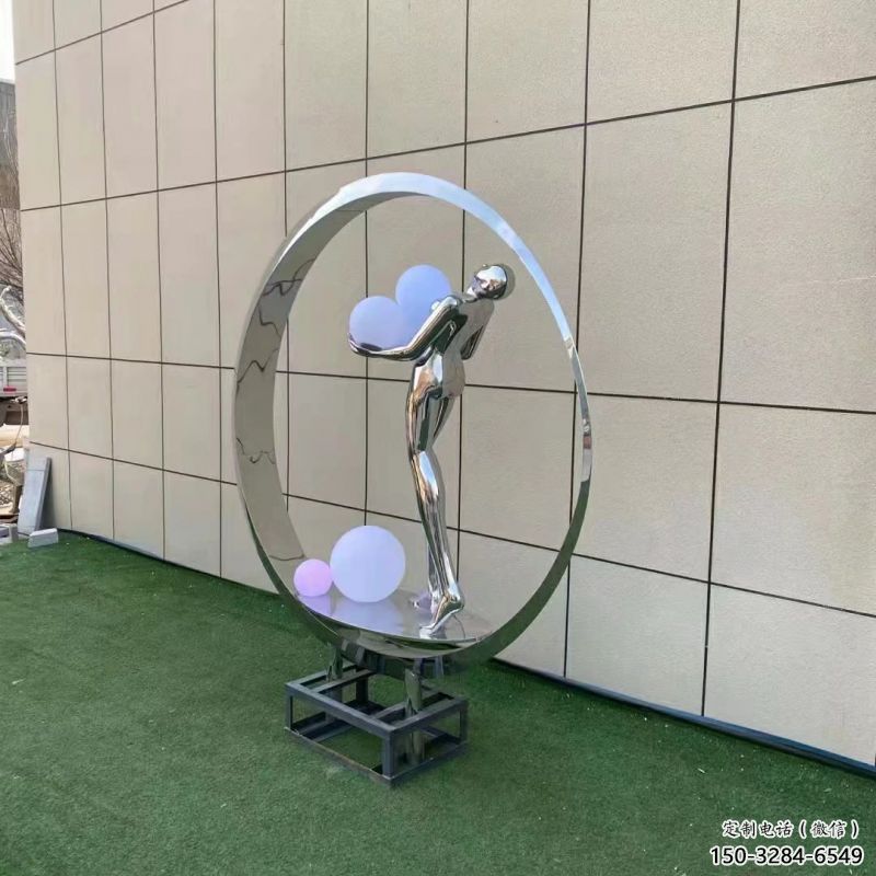 金屬仙子雕塑批發，街頭藝術，廣場圓環仙子雕塑展品