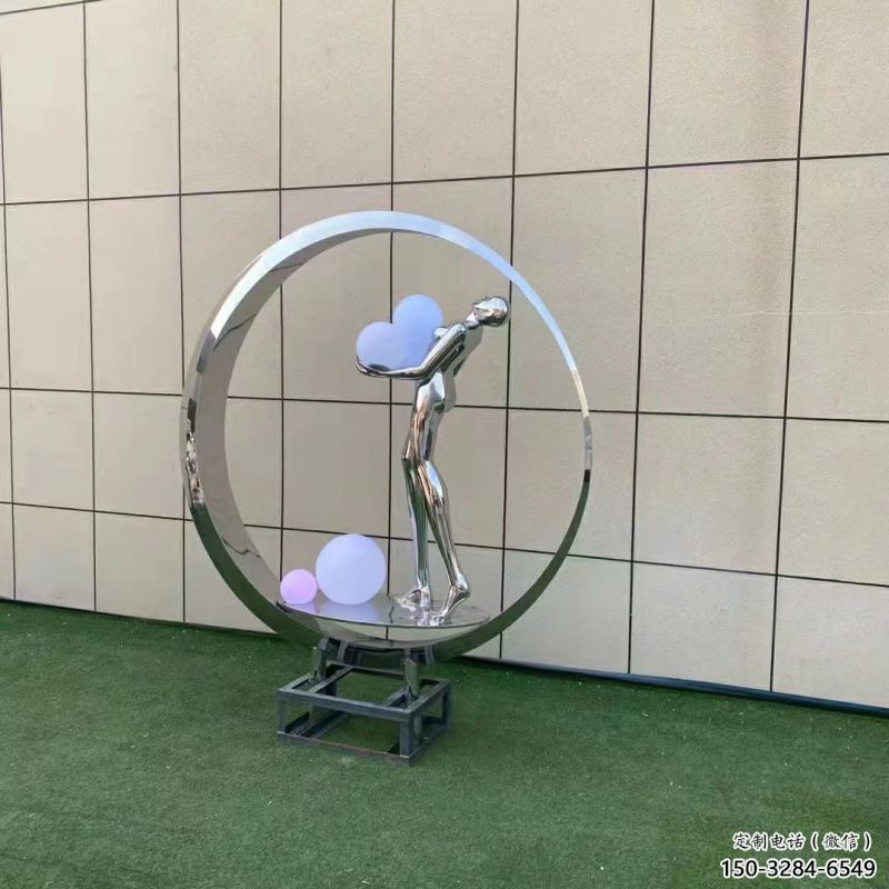 仙子景觀雕塑常用，酒店擺件，圓環(huán)仙子雕塑觀賞型