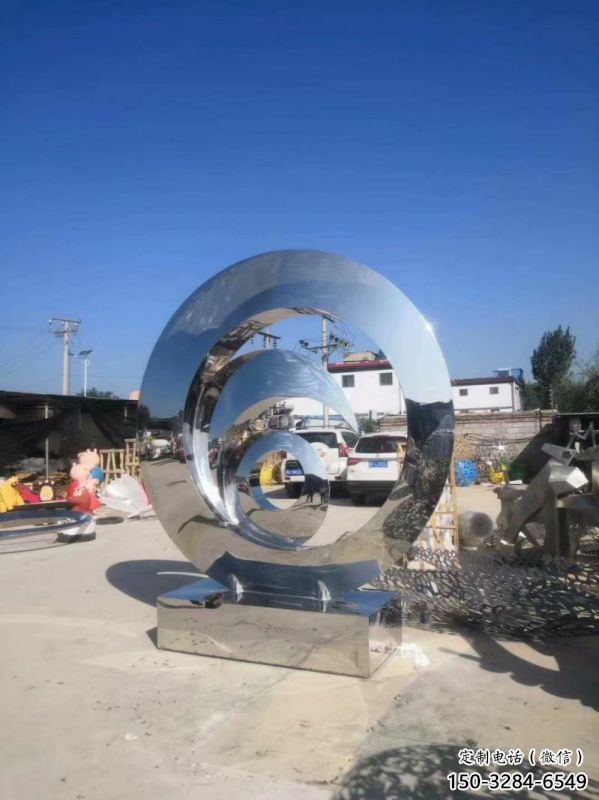 圓鏡雕塑制作，公園小品，不銹鋼圓鏡雕塑優選