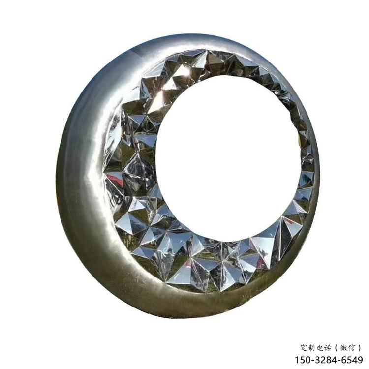 圓圈雕塑批發(fā)，鍛造工藝，不銹鋼圓圈雕塑廠家承接