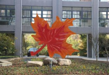 楓葉雕塑優(yōu)選，多彩藝術，仿真烤漆楓葉雕塑選用