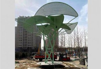 鏤空樹雕塑提供，美陳雕塑，烤漆鏤空樹雕塑承接