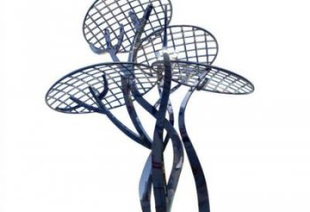 蘑菇樹雕塑廠家，標識雕塑，鏤空蘑菇樹雕塑供給