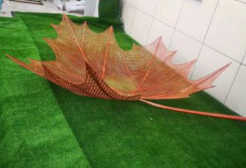 鏤空樹(shù)葉雕塑定做，廣場(chǎng)雕塑，鐵藝樹(shù)葉雕塑優(yōu)選