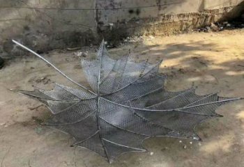樹葉雕塑生產商，彩鋼制作，大型鐵藝樹葉雕塑定做
