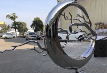 圓環樹雕塑廠，露天雕塑，不銹鋼圓環樹雕塑生產商