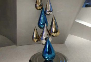 淚滴雕塑展品，小區雕塑，不銹鋼淚滴雕塑精選