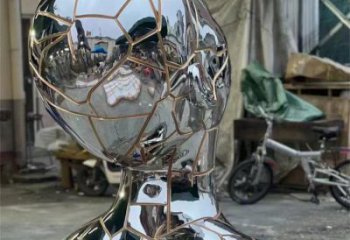 白鋼人頭像雕塑提供，美陳雕塑，鏡面人頭像雕塑承接