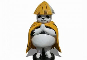 廣場熊貓雕塑訂做，城市雕塑，景觀彩繪熊貓雕塑廠家