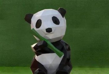 熊貓雕塑常用，動物組合，景觀卡通熊貓雕塑廠家