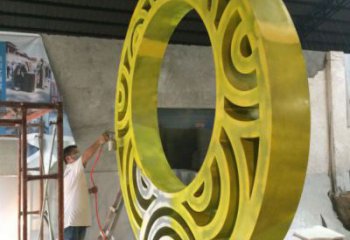 戶外圓環(huán)通用，陸地擺件，烤漆圓環(huán)雕塑制作優(yōu)選