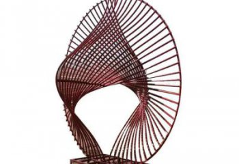 地產圓環雕塑供應，地標擺件，鏤空圓環雕塑制造