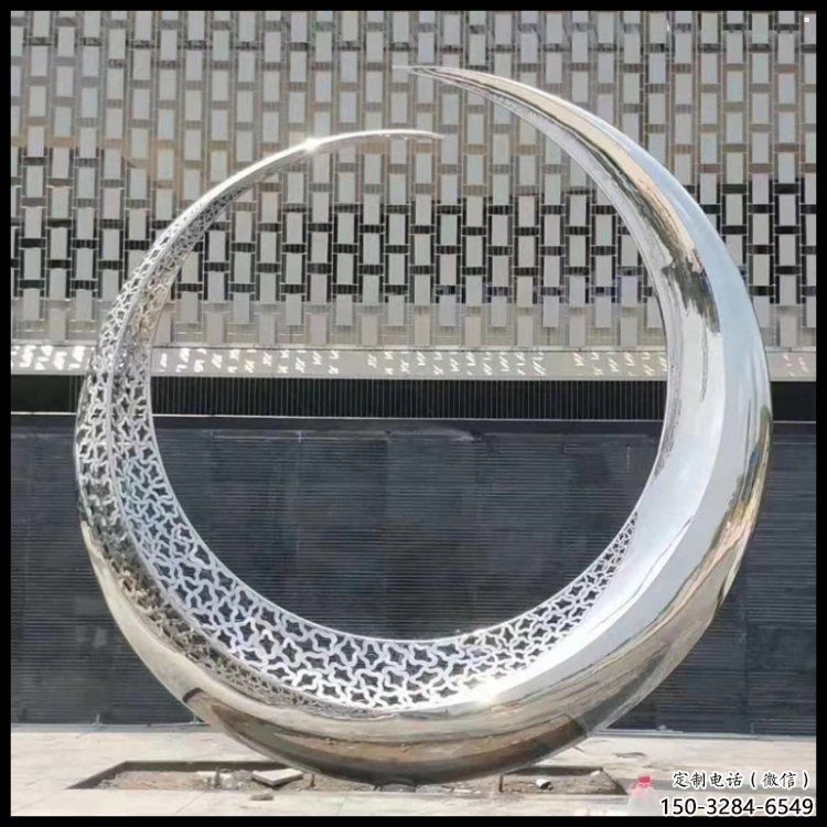 月亮雕塑，仿古景觀雕塑，仿古擺件