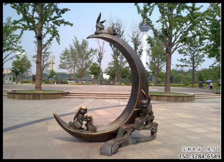 月亮船雕塑生產，透雕系列，不銹鋼月亮船雕塑生產商