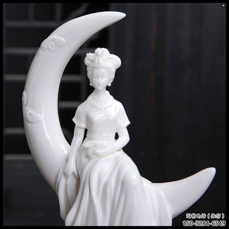 月亮雕塑制造，校園雕塑，戶外月亮仙子雕塑展品