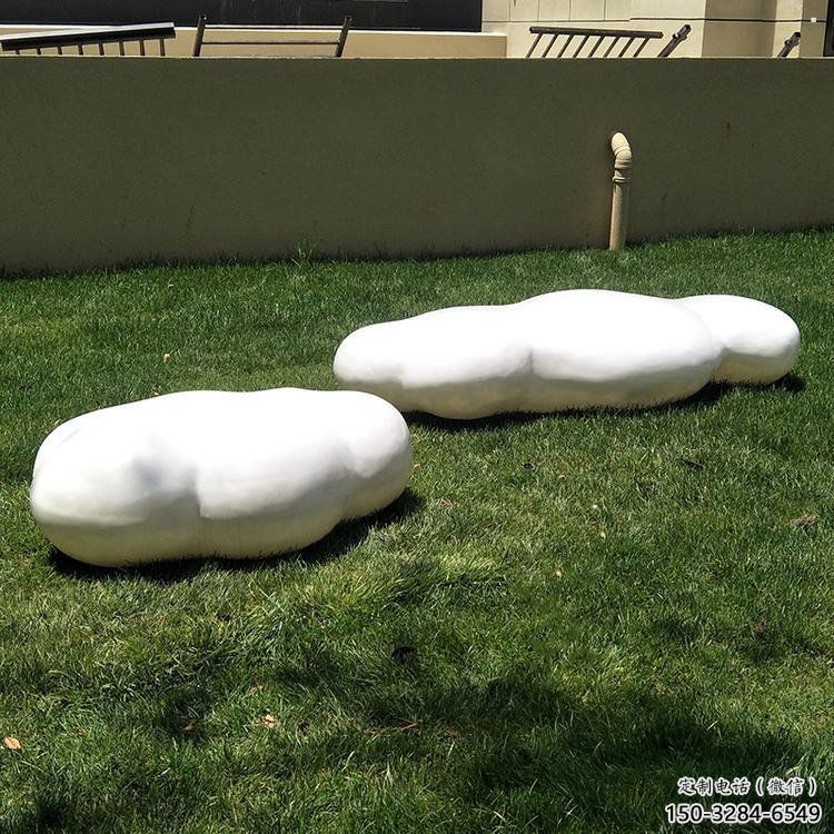 大型云朵雕塑，鍍銅景觀雕塑，鏡面工藝